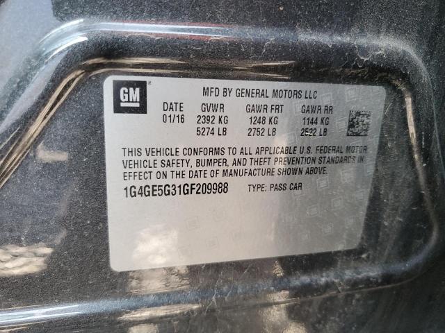 2016 BUICK LACROSSE PREMIUM 1G4GE5G31GF209988