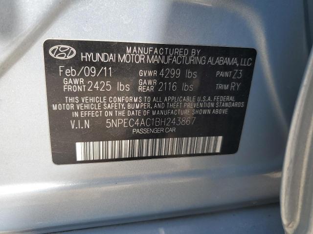 2011 HYUNDAI SONATA SE - 5NPEC4AC1BH243867