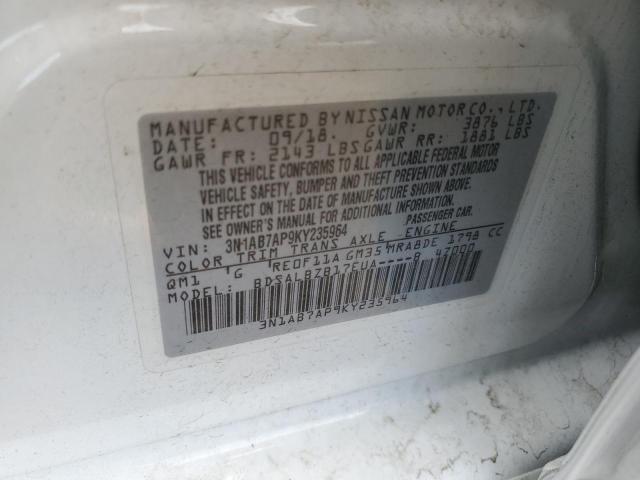 2019 NISSAN SENTRA S - 3N1AB7AP9KY235964