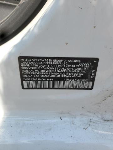 2021 VOLKSWAGEN PASSAT SE - 1VWSA7A32MC012885