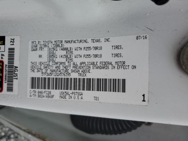 2016 TOYOTA TUNDRA CRE 5TFDW5F12GX576395