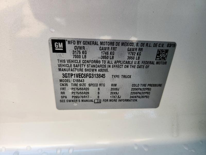 2015 GMC SIERRA C15 3GTP1VEC6FG313845
