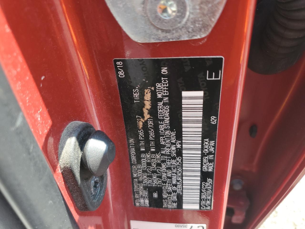 TOYOTA 4RUNNER SR5/SR5 PREMIUM