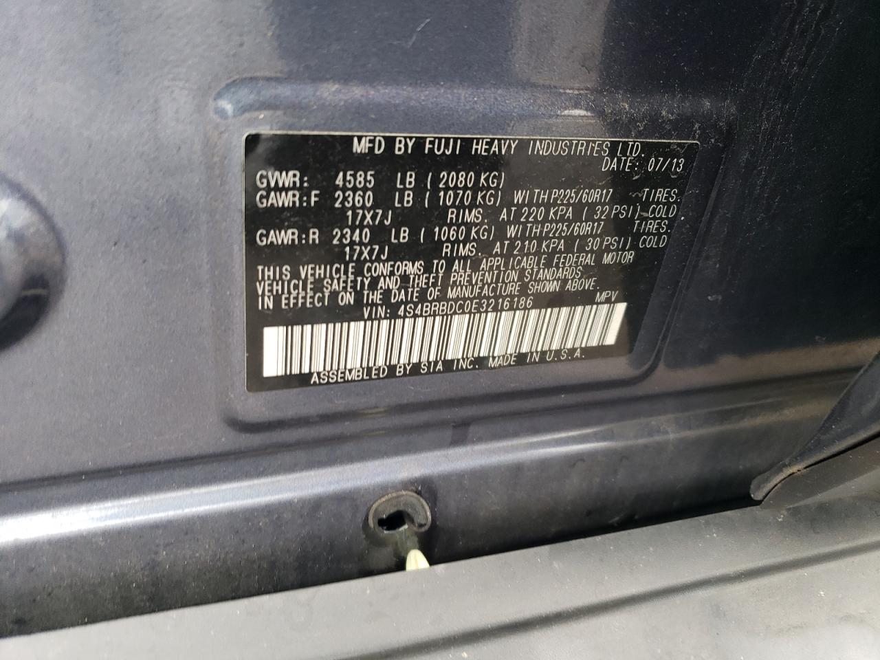 SUBARU OUTBACK 2.5I PREMIUM