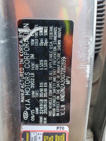 2016 KIA SOUL KNDJN2A20G7282899