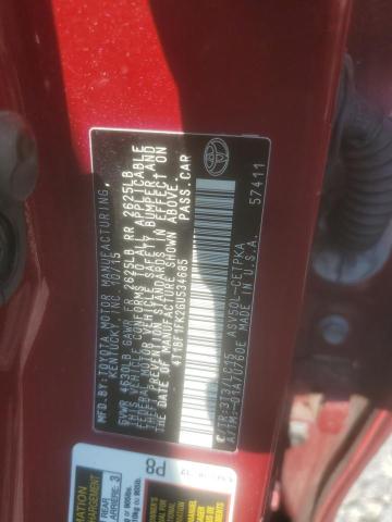 2016 TOYOTA CAMRY LE 4T1BF1FK2GU534685