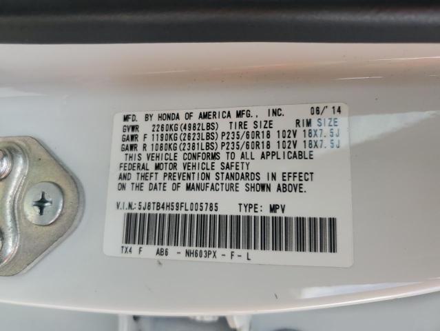 2015 ACURA RDX TECHNO 5J8TB4H59FL005785