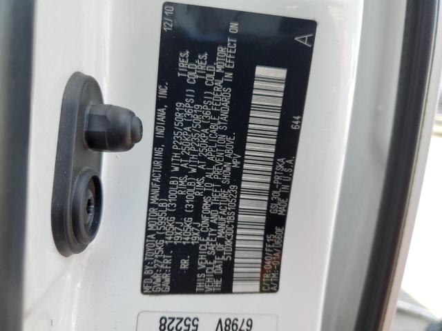 2011 TOYOTA SIENNA SPORT - 5TDXK3DC1BS105239