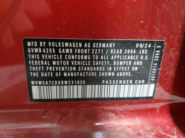 2024 VOLKSWAGEN GTI SE WVWSA7CDXRW231835