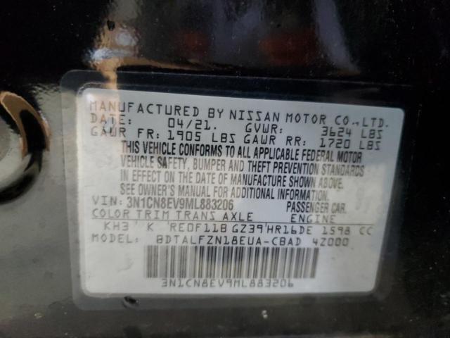 2021 NISSAN VERSA SV 3N1CN8EV9ML883206