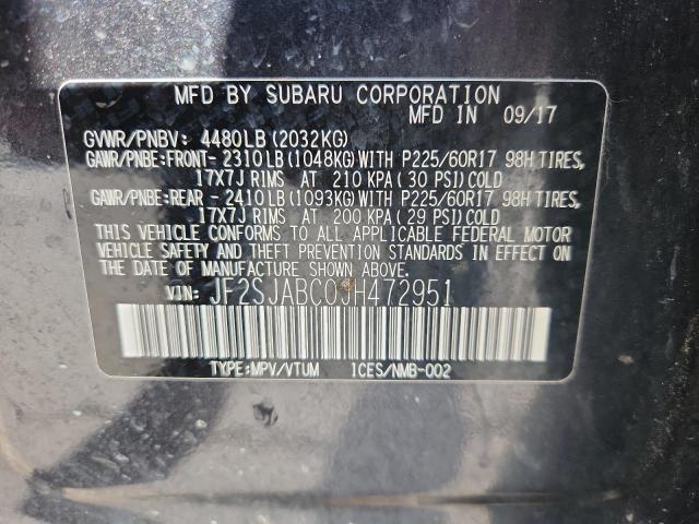 2018 SUBARU FORESTER 2 #3284852578