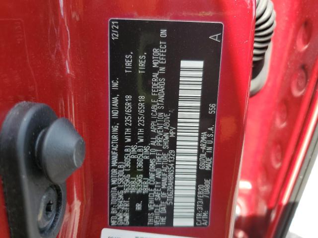2022 TOYOTA HIGHLANDER 5TDGZRAH8NS541329