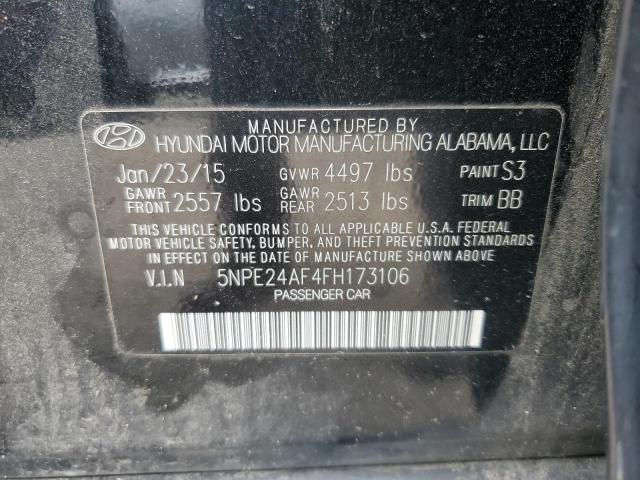 2015 HYUNDAI SONATA SE 5NPE24AF4FH173106