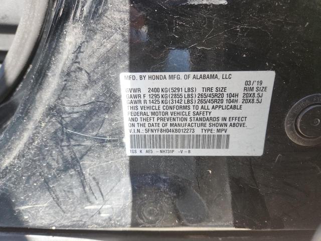 2019 HONDA PASSPORT E - 5FNYF8H04KB012273