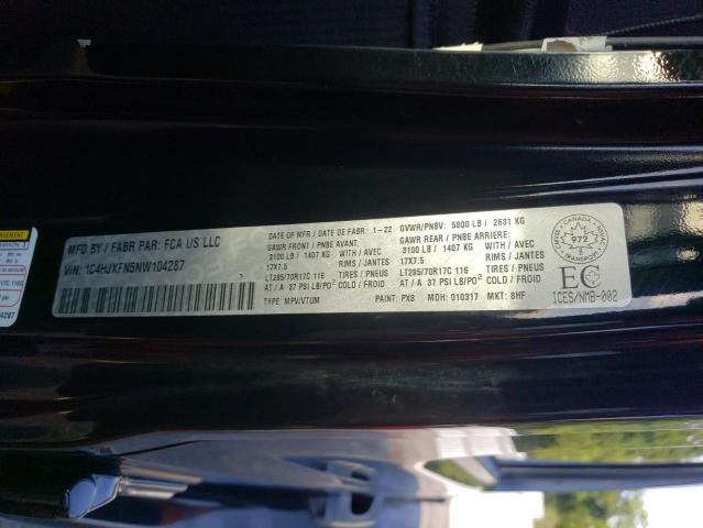 2022 JEEP WRANGLER U 1C4HJXFN5NW104287