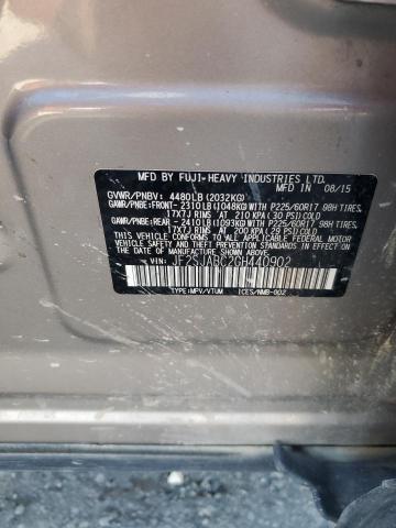 2016 SUBARU FORESTER 2 JF2SJABC2GH440902