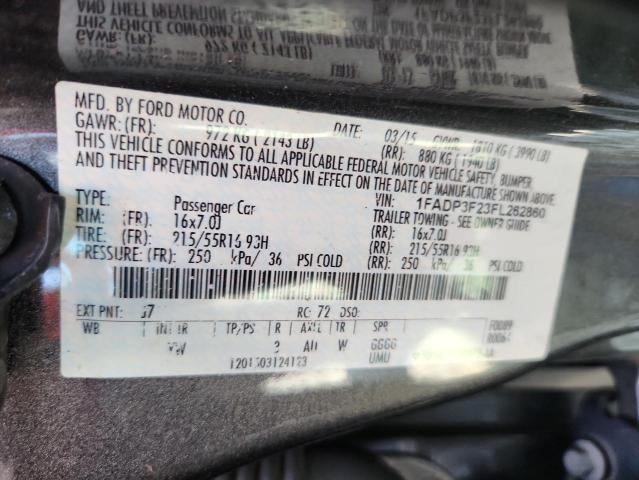 2015 FORD FOCUS SE 1FADP3F23FL262860