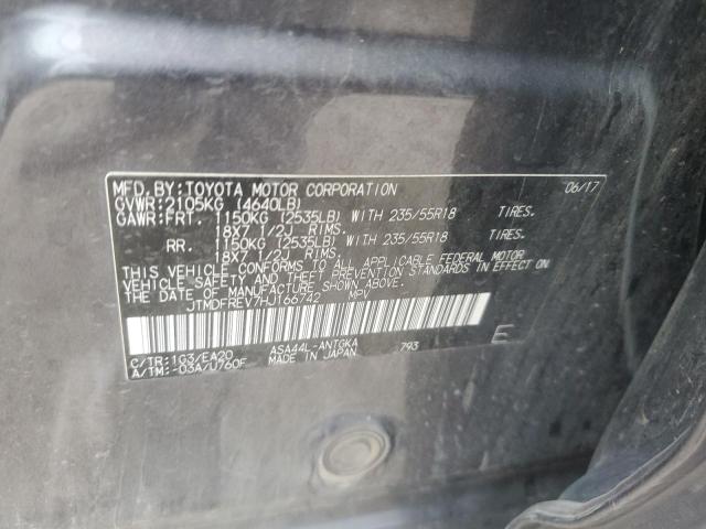 2017 TOYOTA RAV4 LIMITED JTMDFREV7HJ166742
