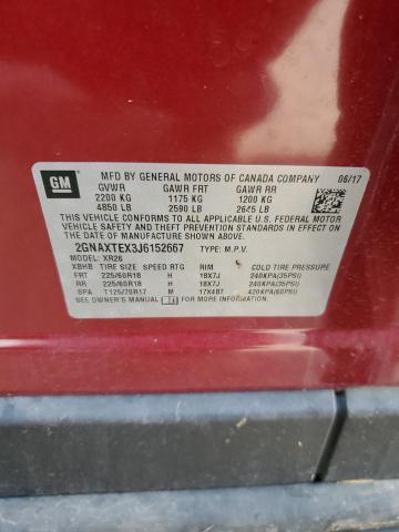 2018 CHEVROLET EQUINOX LT - 2GNAXTEX3J6152667