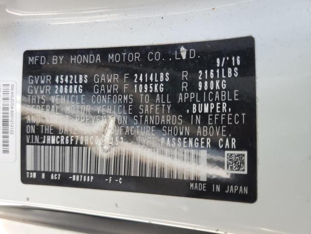 2017 HONDA ACCORD JHMCR6F70HC012152