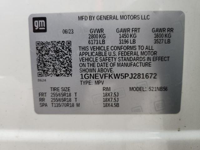 2023 CHEVROLET TRAVERSE L - 1GNEVFKW5PJ281672