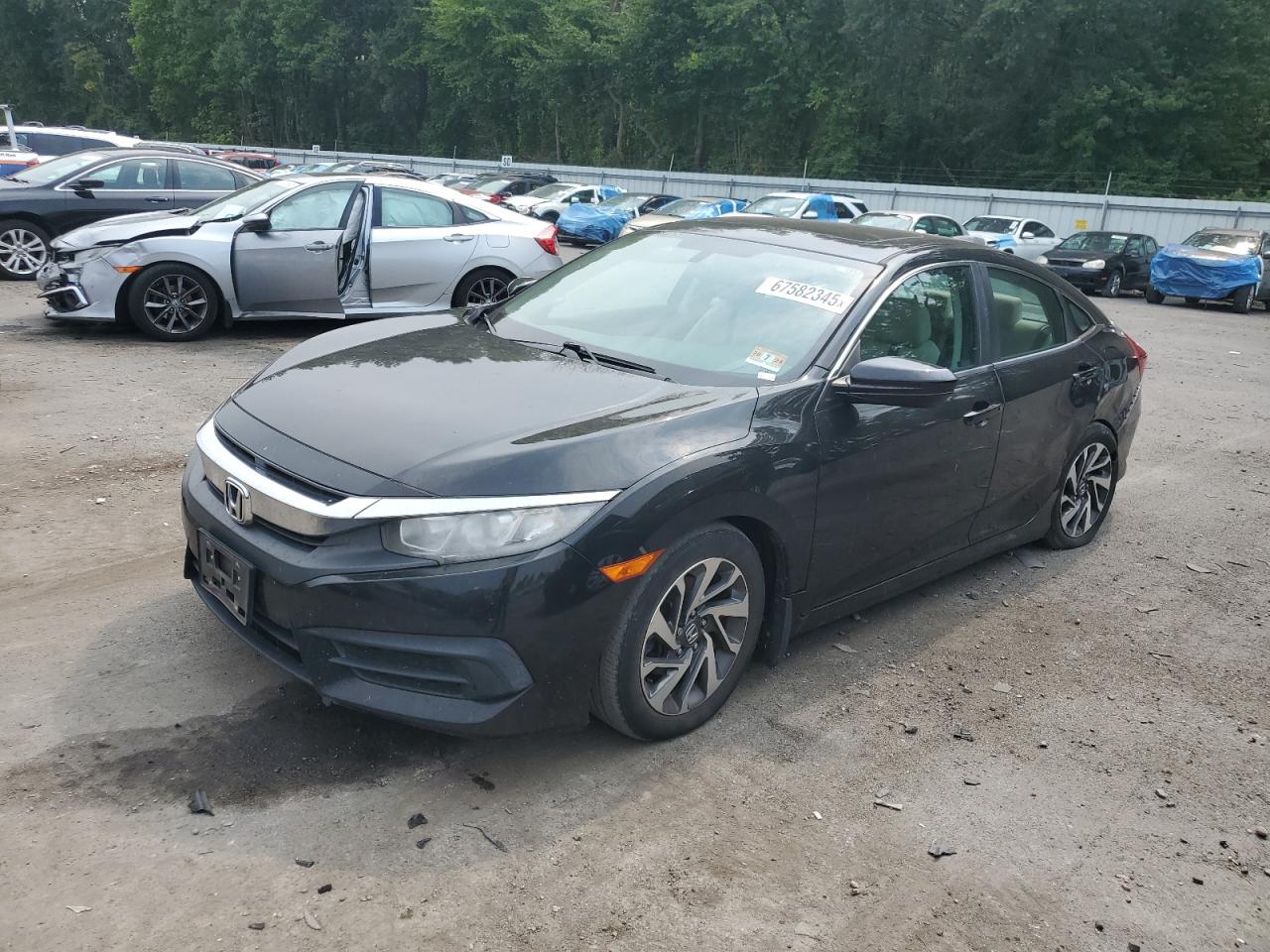 Lot #3281401995 2017 HONDA CIVIC EX