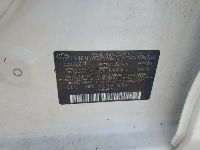 2012 HYUNDAI ELANTRA GL - 5NPDH4AE4CH109824