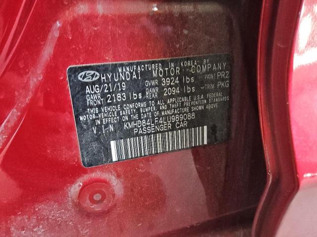 2020 HYUNDAI ELANTRA SE KMHD84LF4LU989088