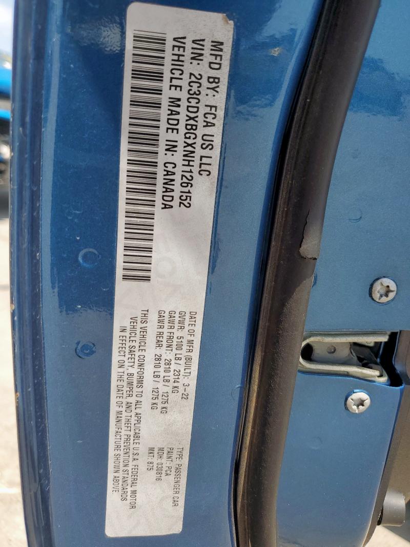 2022 DODGE CHARGER SX - 2C3CDXBGXNH126152