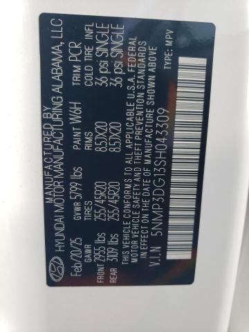 2025 HYUNDAI SANTA FE L - 5NMP3DG13SH043309