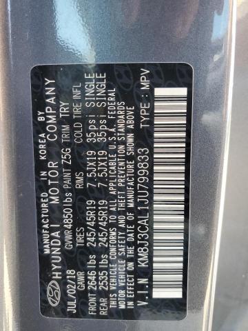 2018 HYUNDAI TUCSON SPO KM8J3CAL1JU799833