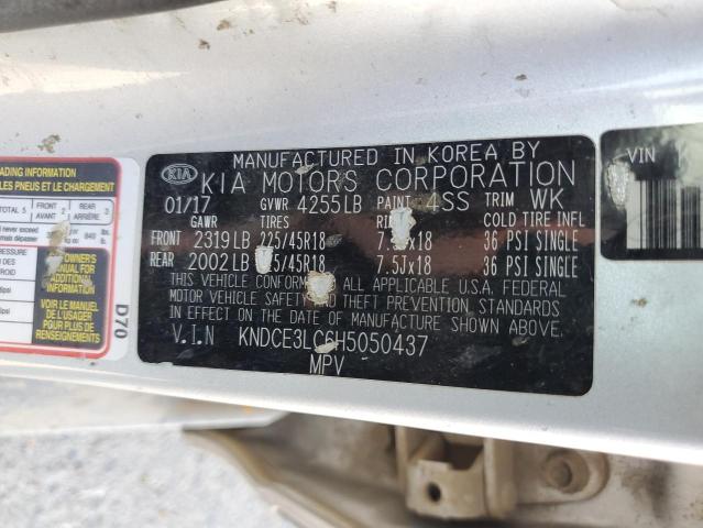 2017 KIA NIRO EX TO KNDCE3LC6H5050437