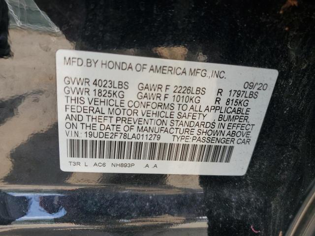 2020 ACURA ILX PREMIU 19UDE2F78LA011279