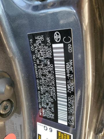 2016 TOYOTA PRIUS - JTDKARFU4G3512700