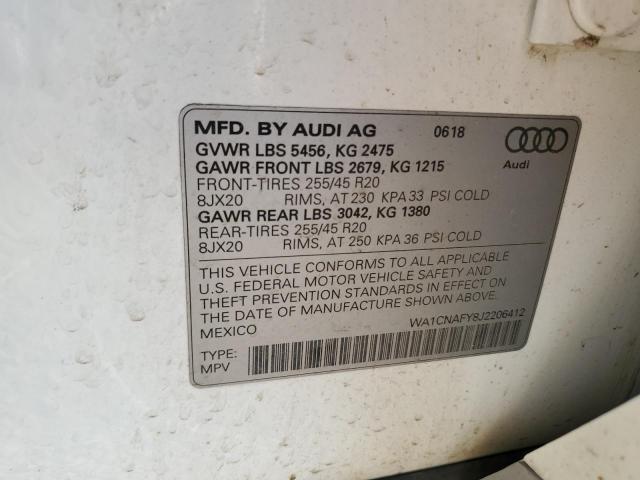 2018 AUDI Q5 PRESTIGE - WA1CNAFY8J2206412