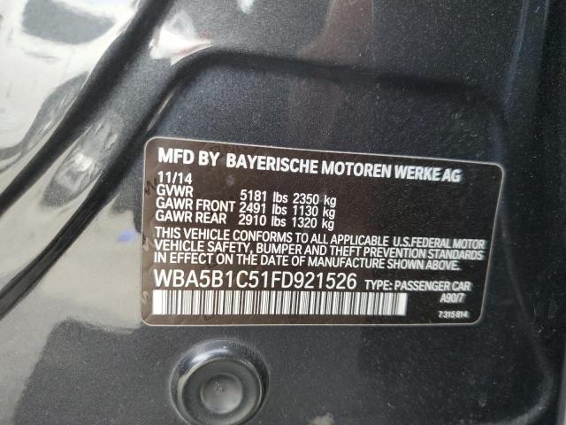 2015 BMW 535 I WBA5B1C51FD921526