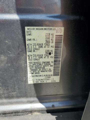 2017 NISSAN MURANO S 5N1AZ2MG5HN148068