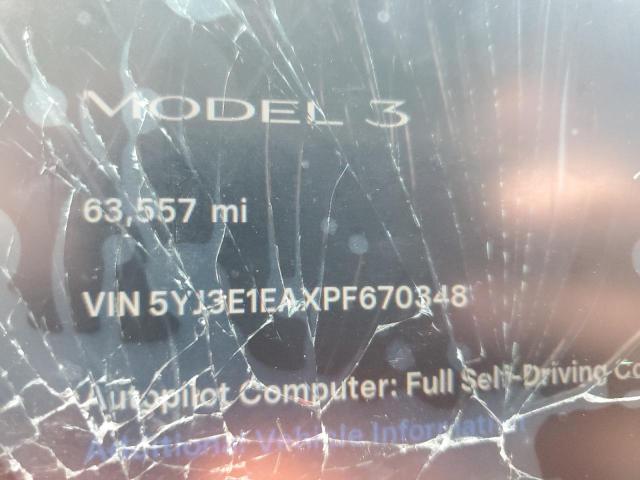 2023 TESLA MODEL 3 5YJ3E1EAXPF670348