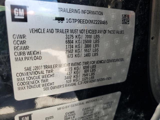 2021 GMC SIERRA K15 1GTP9EED0MZ228465