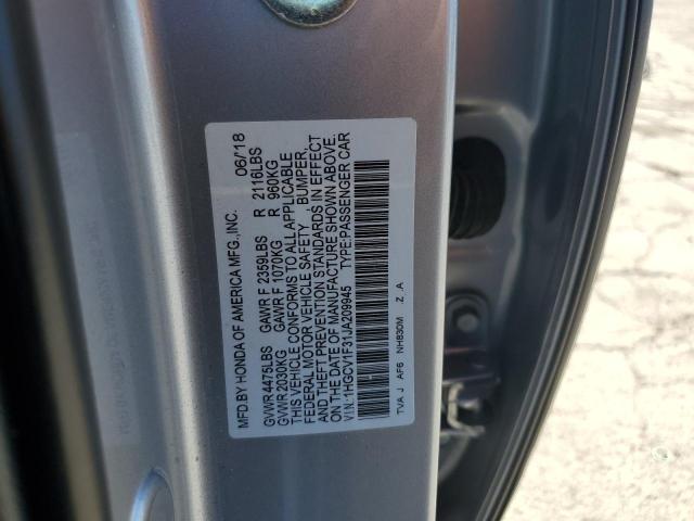 2018 HONDA ACCORD SPO 1HGCV1F31JA209945