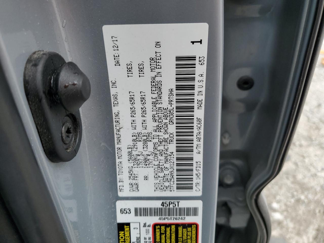 Lot #3308282152 2018 TOYOTA TACOMA DOUBLE CAB