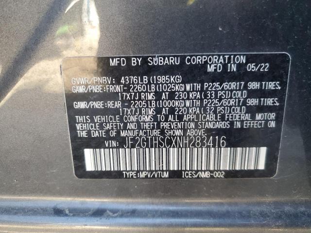 2022 SUBARU CROSSTREK JF2GTHSCXNH283416