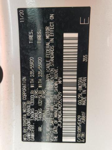 2021 LEXUS RX 350 JTJHZMDA7M2052929