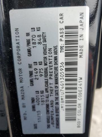 2016 MAZDA 3 SPORT JM1BM1U74G1305936