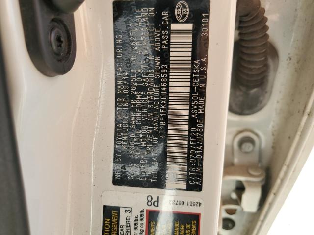 2014 TOYOTA CAMRY L - 4T1BF1FKXEU468593