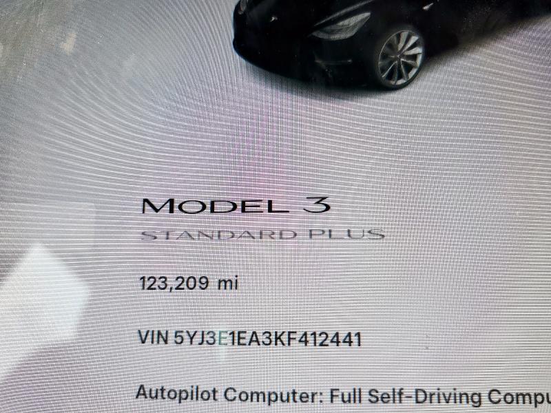 2019 TESLA MODEL 3 5YJ3E1EA3KF412441