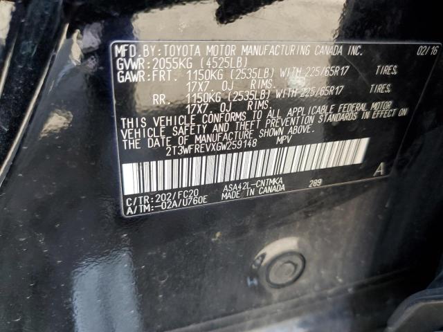 2016 TOYOTA RAV4 XLE - 2T3WFREVXGW259148