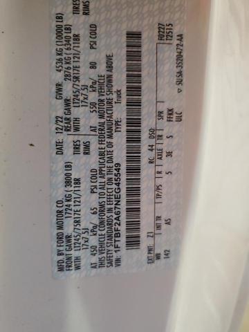 2022 FORD F250 SUPER 1FTBF2A67NEG45549