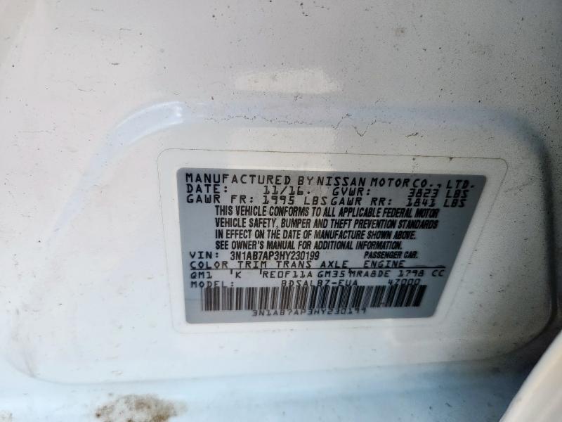 2017 NISSAN SENTRA S - 3N1AB7AP3HY230199