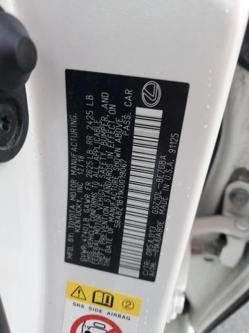 2019 LEXUS ES 350 58ABZ1B11KU019067